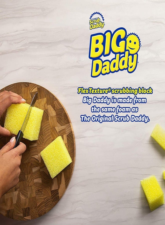 Scrub Daddy Large Sponge - Big Daddy - Scratch-Free Multipurpose Kitchen & Dish Sponge - BPA Free & Made with Polymer Foam - Stain & Odor Resistant (1 Count) - Image 2